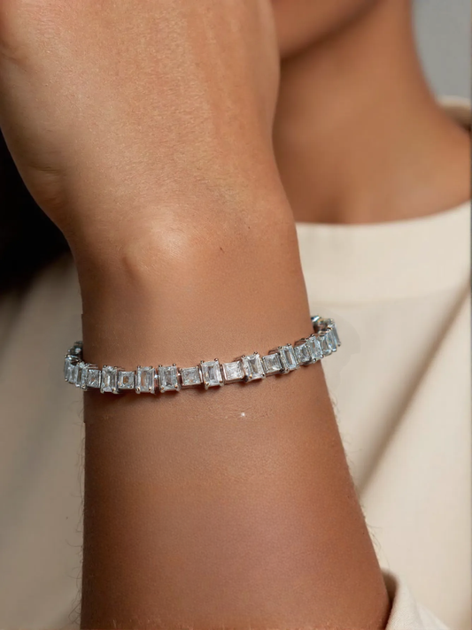 Baguette Diamond Tennis Bracelet